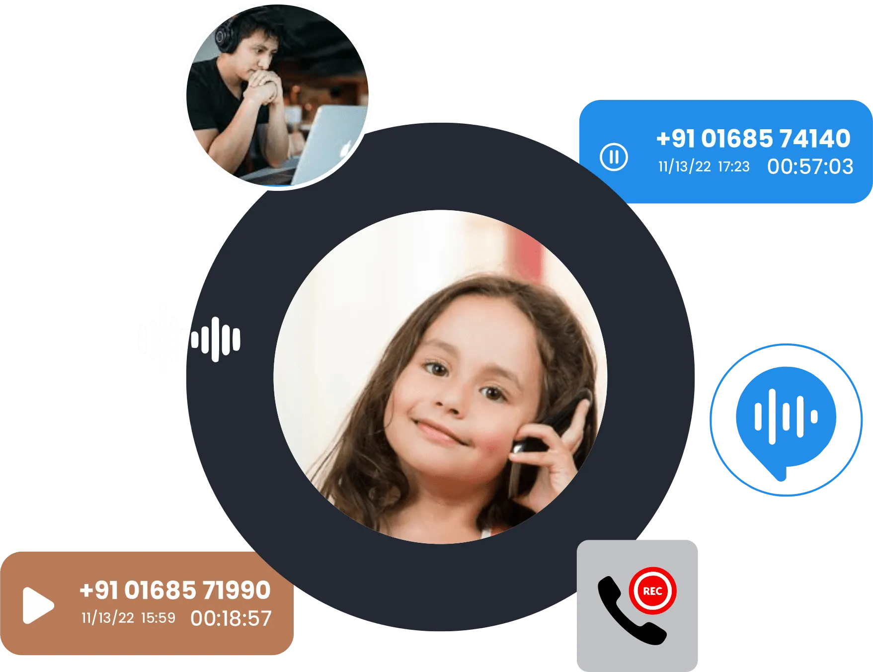 call recordings features icon